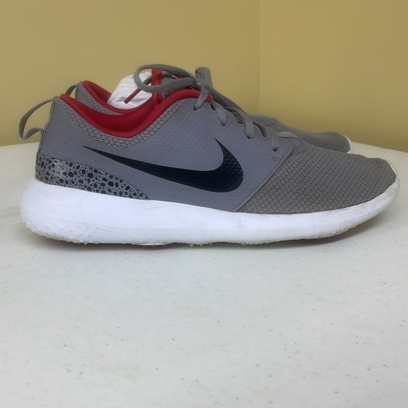 Women’s Nike Rosche G Golf Shoes Size 8.5 Grey Black And White Lace Up - Picture 8 of 16